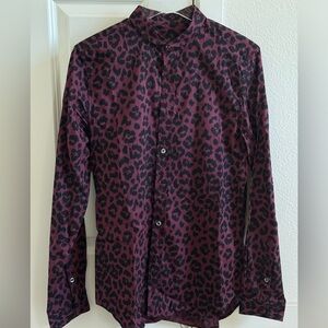 Paul Smith Leopard Print Slim Fit Shirt